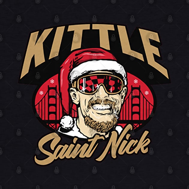 George Kittle Saint Nick by Chunta_Design